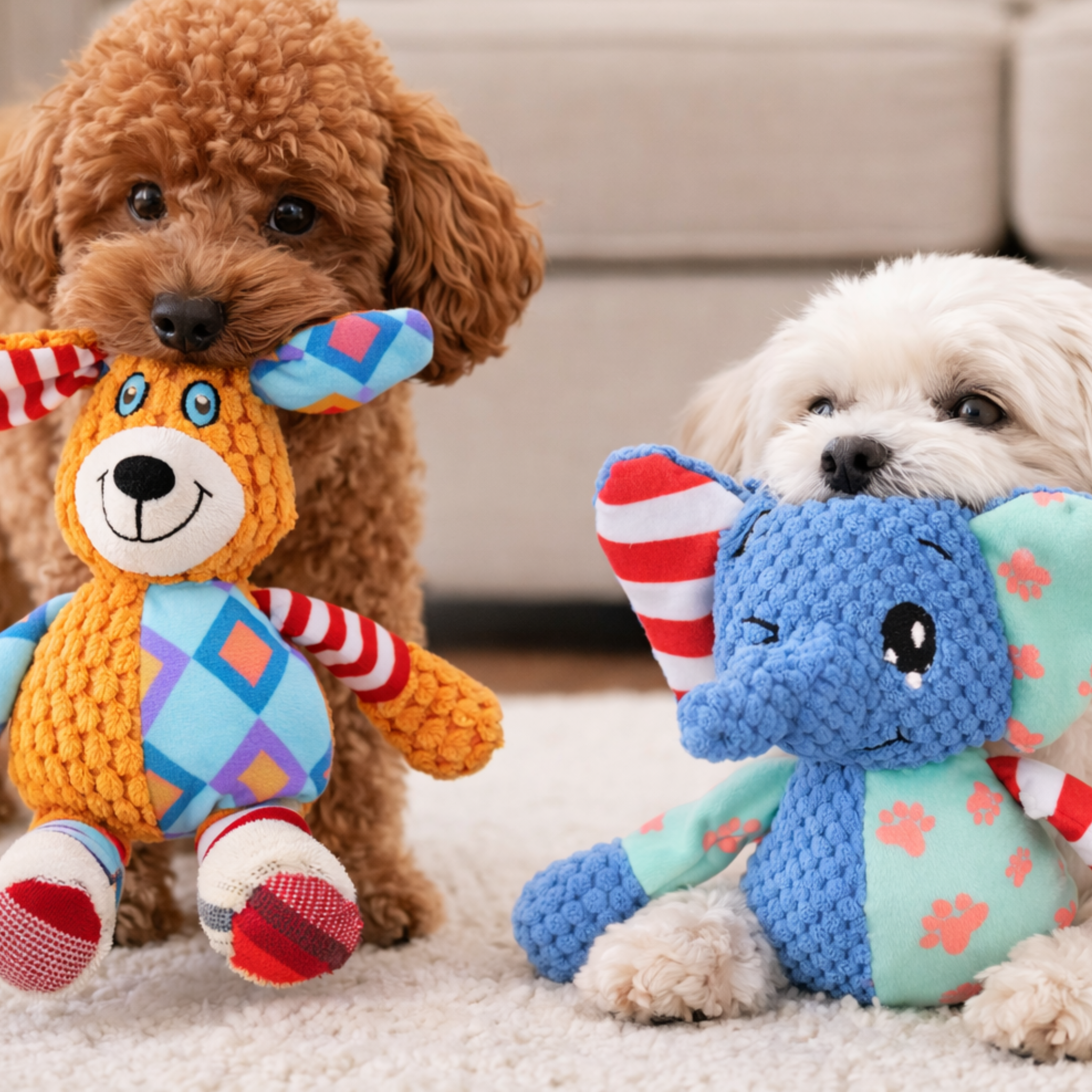 Plush Squeaky Dog Toy