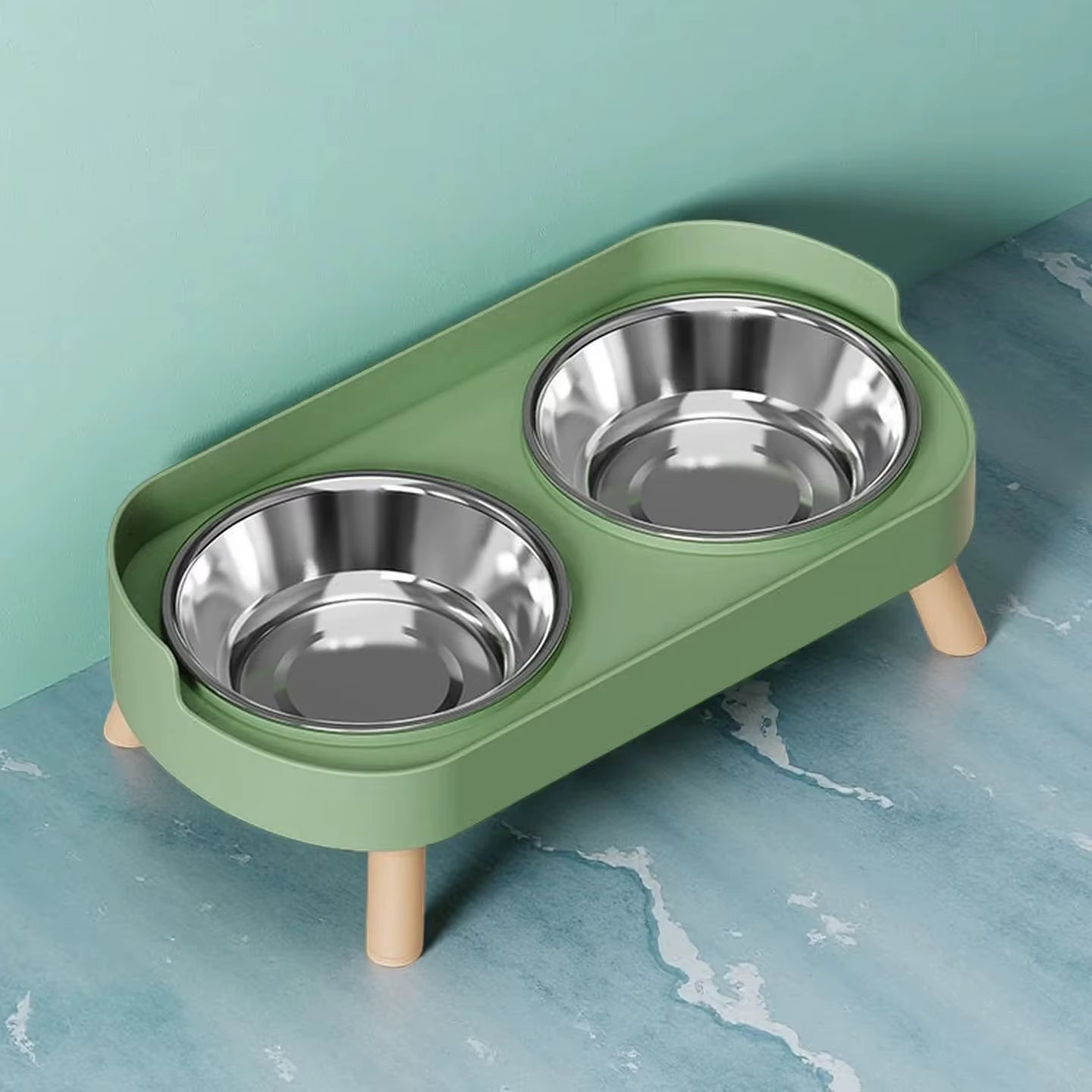 Elevated Double Pet Feeder
