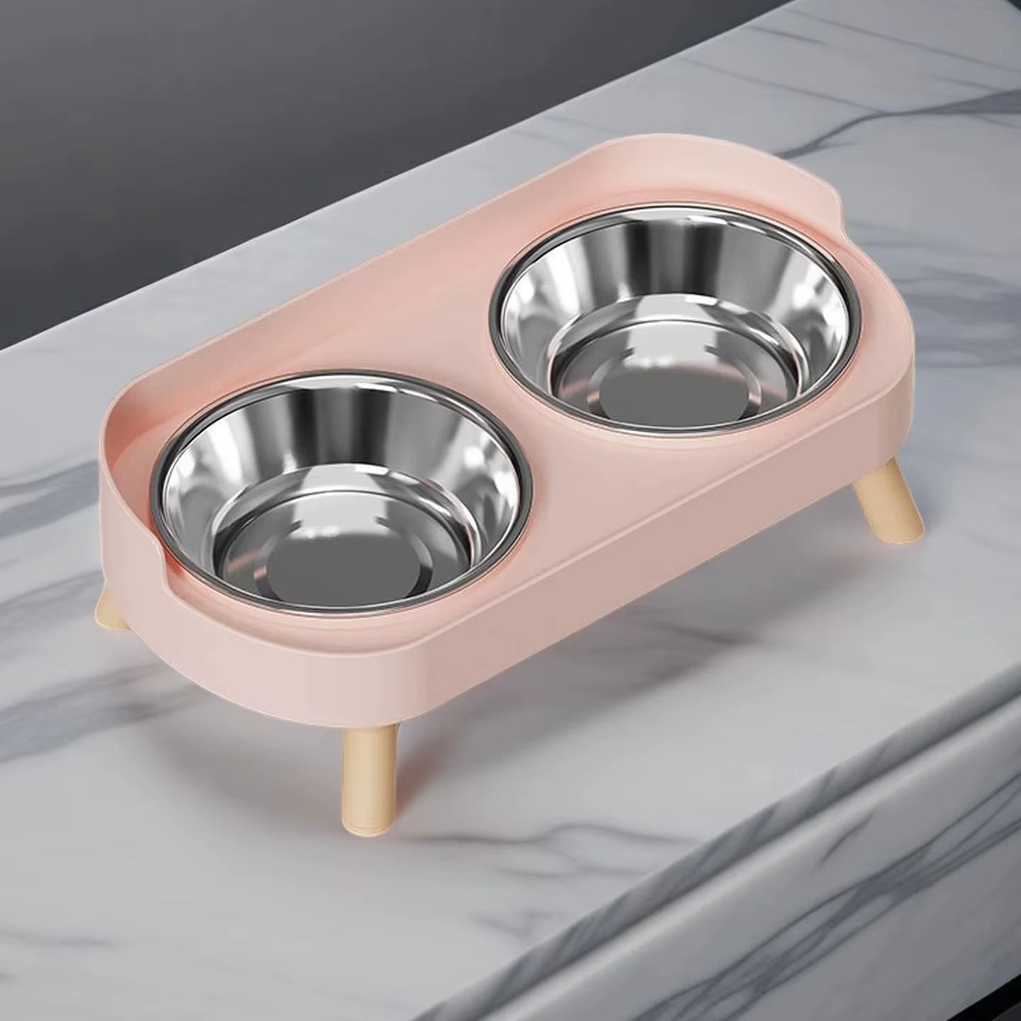 Elevated Double Pet Feeder