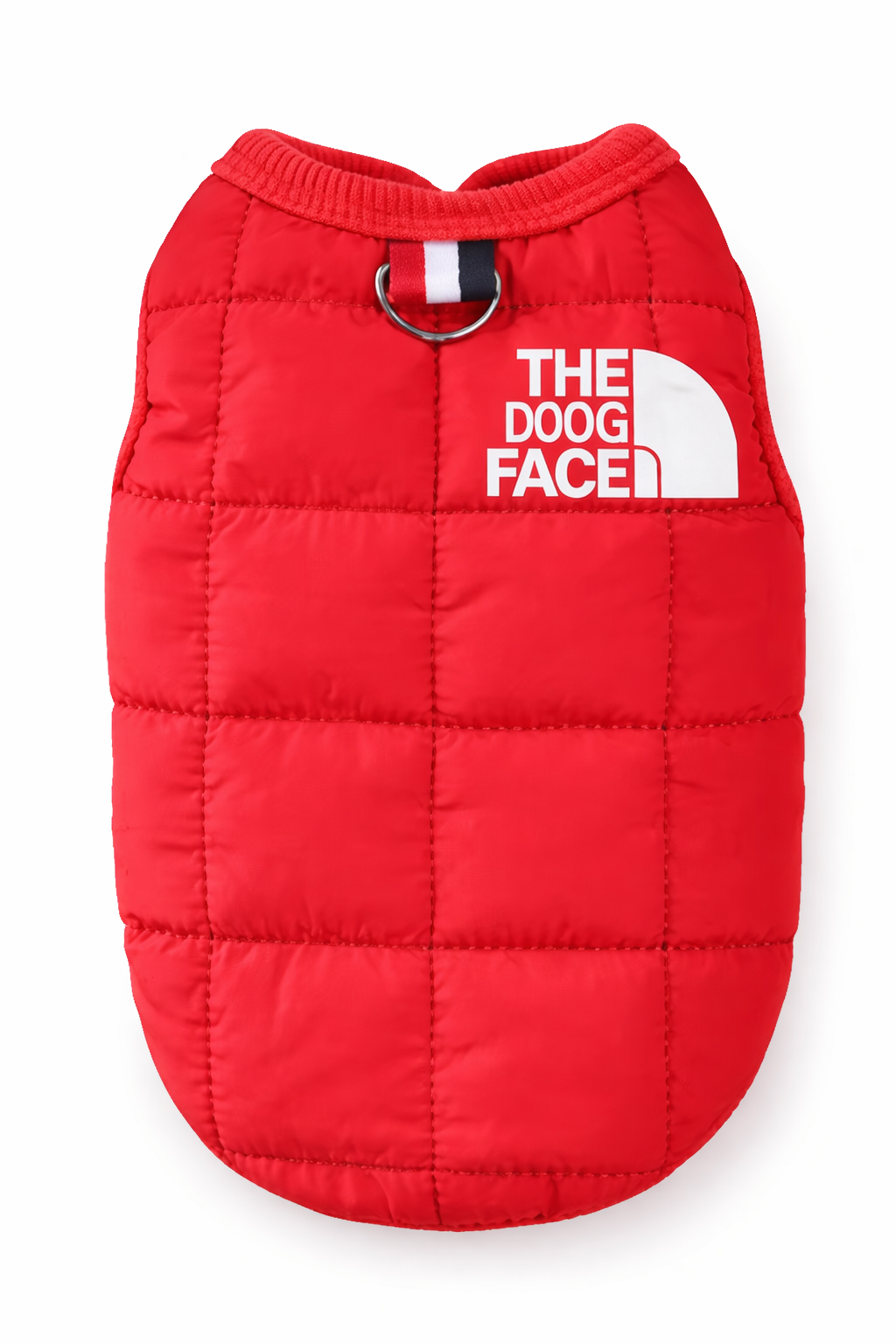 Quilted Dog Face Puffer Vest