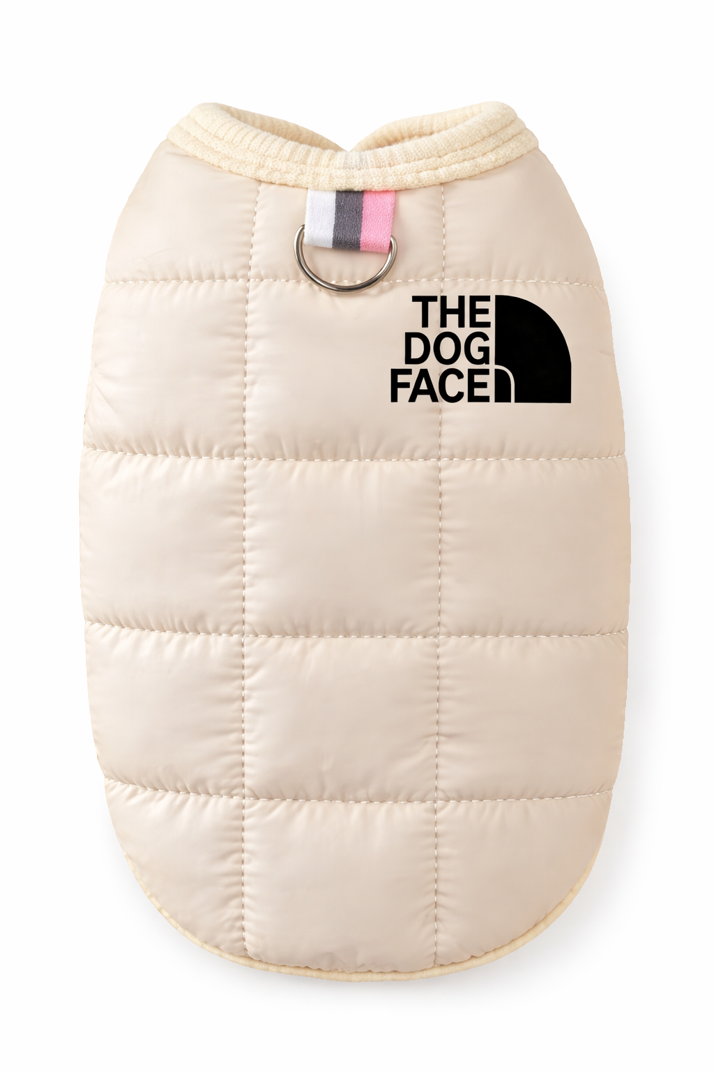 Quilted Dog Face Puffer Vest