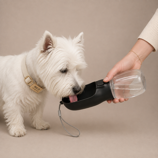 The Companion dog water bottle, alternate view