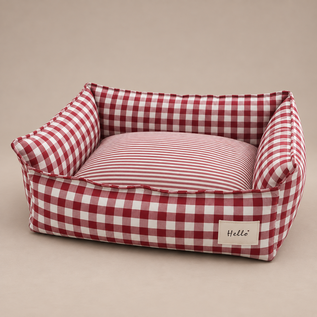 Chelsea Gingham Dog Bed