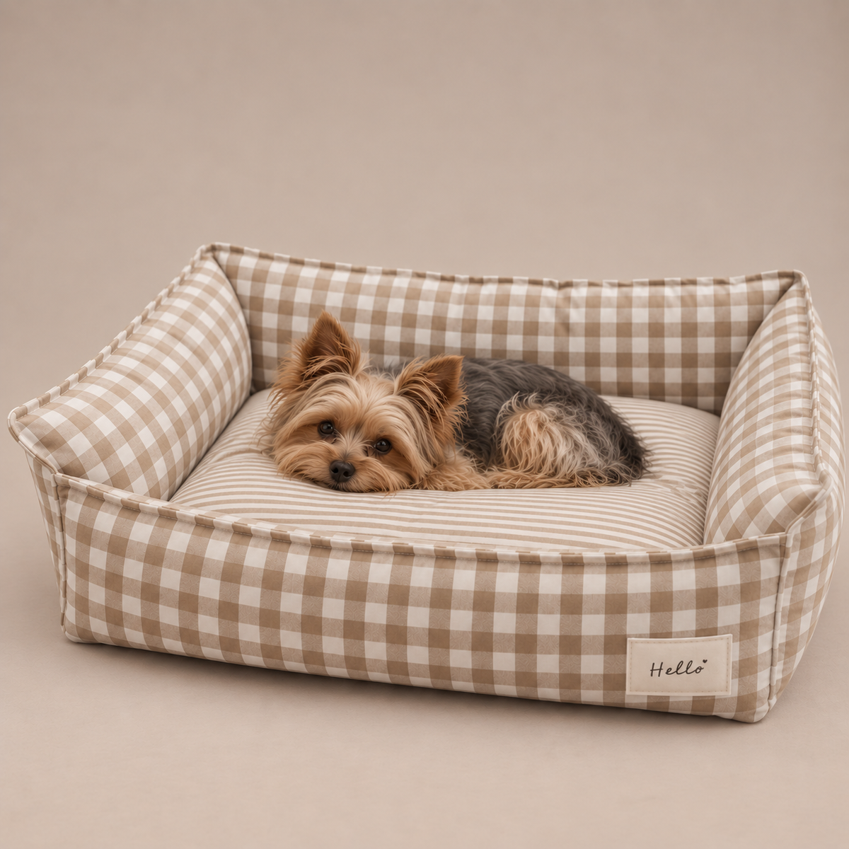 Chelsea Gingham Dog Bed
