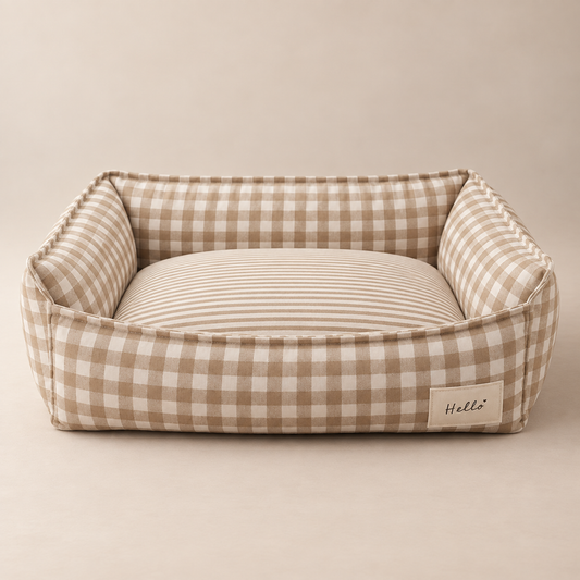 The Belsize Gingham Bed by Paws & Pampered