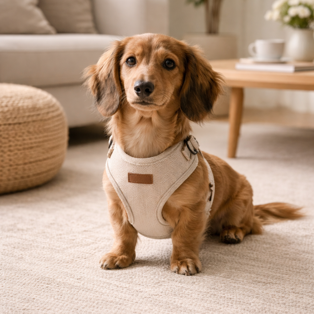 Heritage Tweed Dog Harness