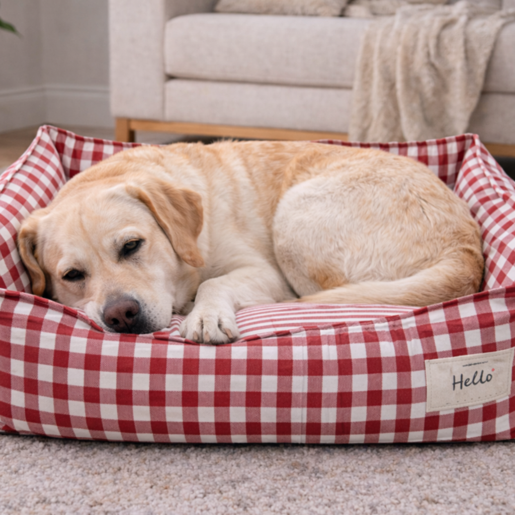 Chelsea Gingham Dog Bed