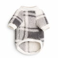 Plaid Plush Pet Sweater